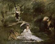 Sous le Arbes Edouard Manet